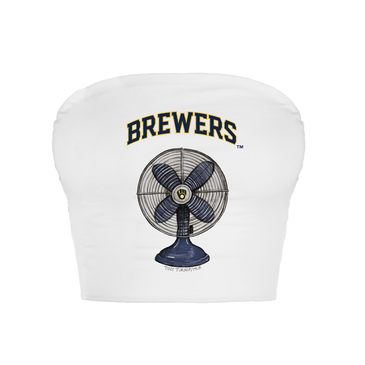 Milwaukee Brewers Fan Crop Tube Top