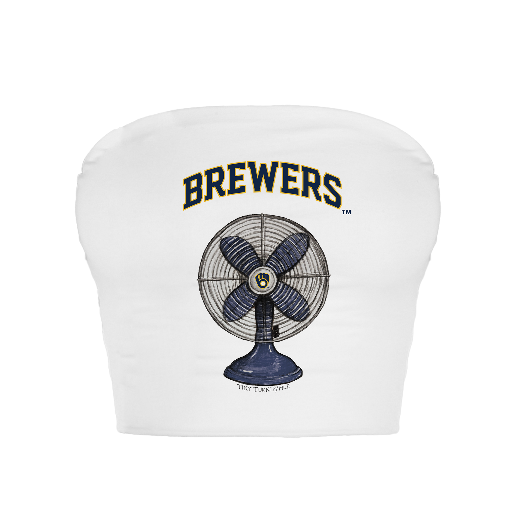 Milwaukee Brewers Fan Crop Tube Top