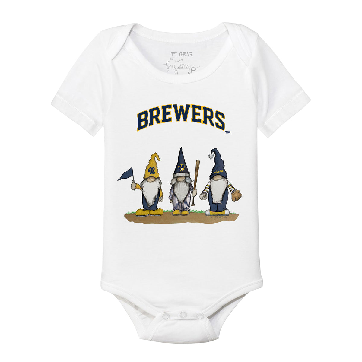 Milwaukee Brewers Gnomes Short Sleeve Snapper