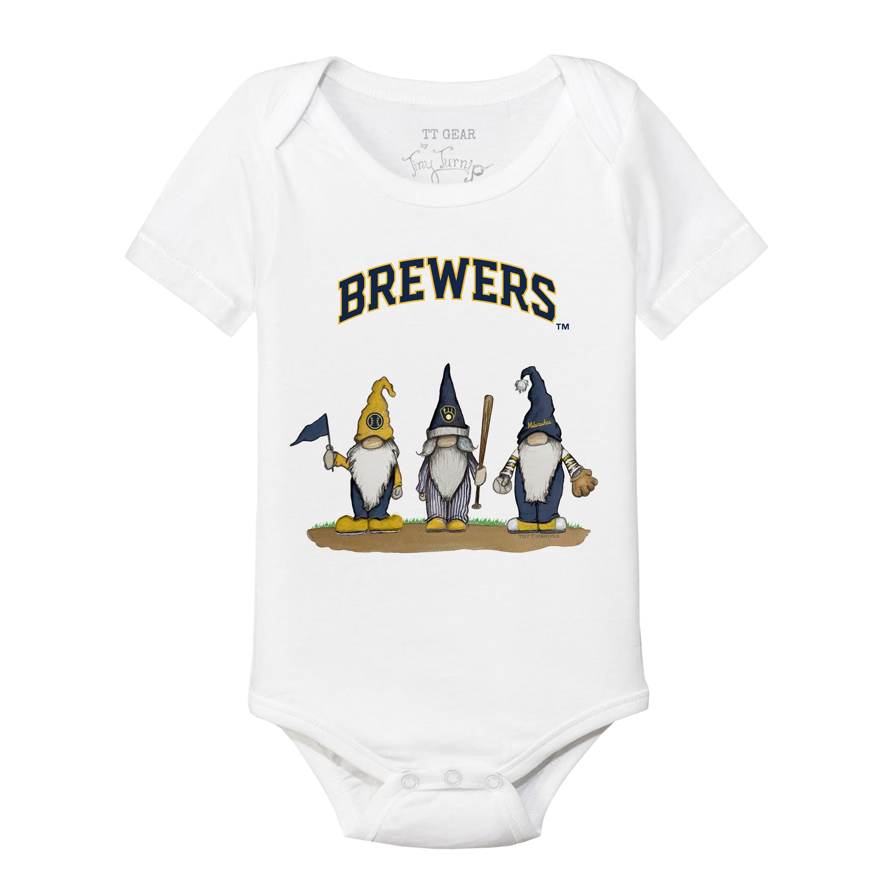 Milwaukee Brewers Gnomes Short Sleeve Snapper