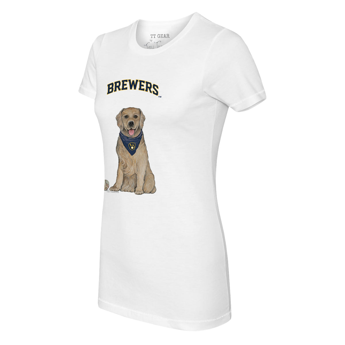 Milwaukee Brewers Golden Retriever Tee Shirt