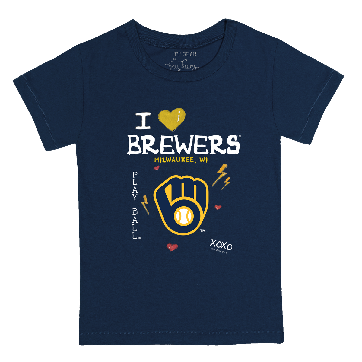 I Heart Brewers Kid's Tee Shirt - Tiny Turnip