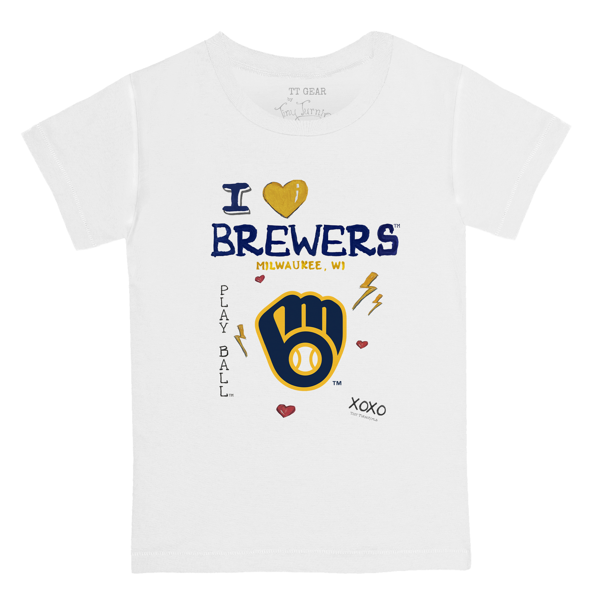 I Heart Brewers Kid's Tee Shirt - Tiny Turnip