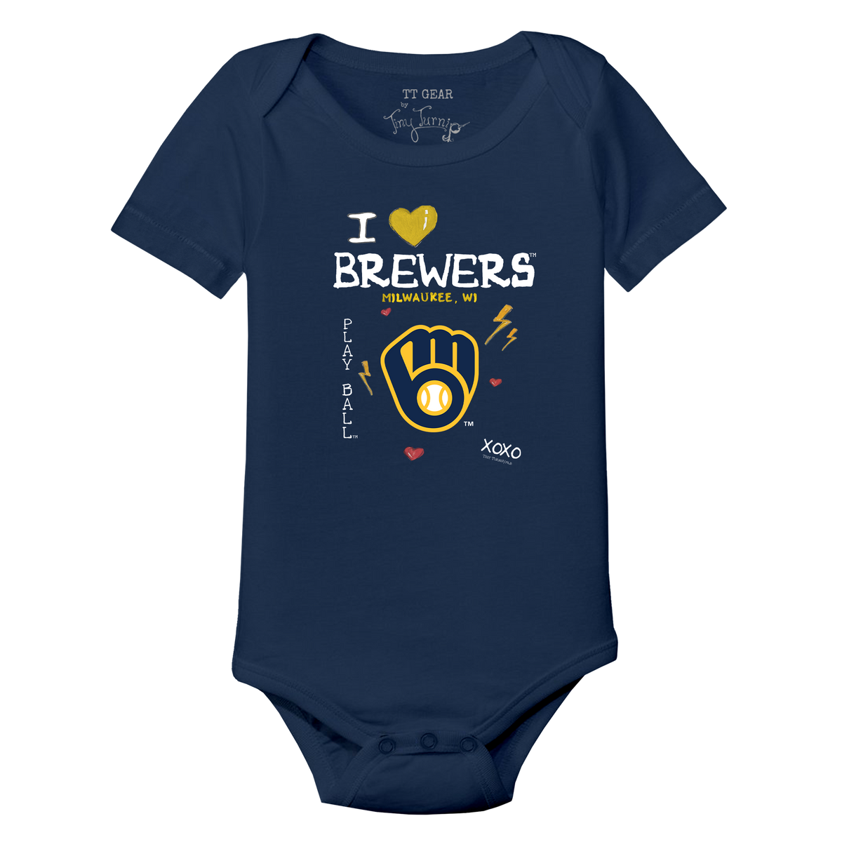 I Heart Brewers Short Sleeve Snapper - Tiny Turnip