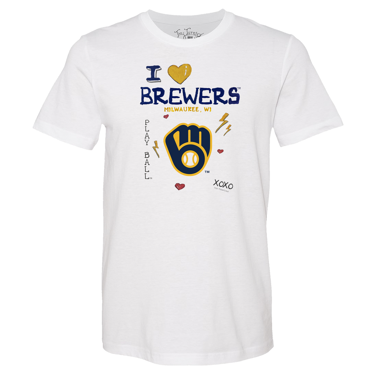 I Heart Brewers Unisex Tee Shirt - Tiny Turnip