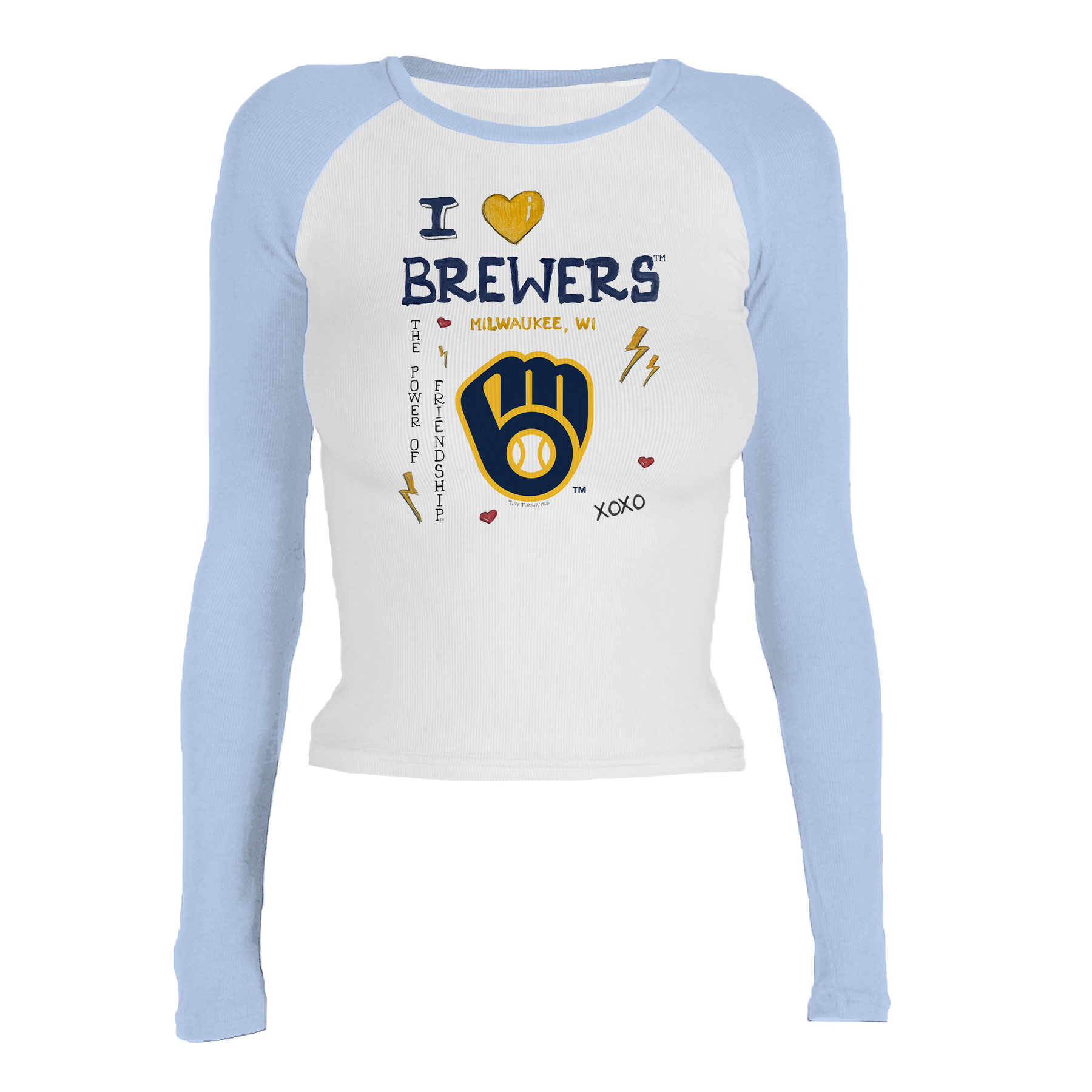 I Heart Brewers Roxy Raglan Long Sleeve