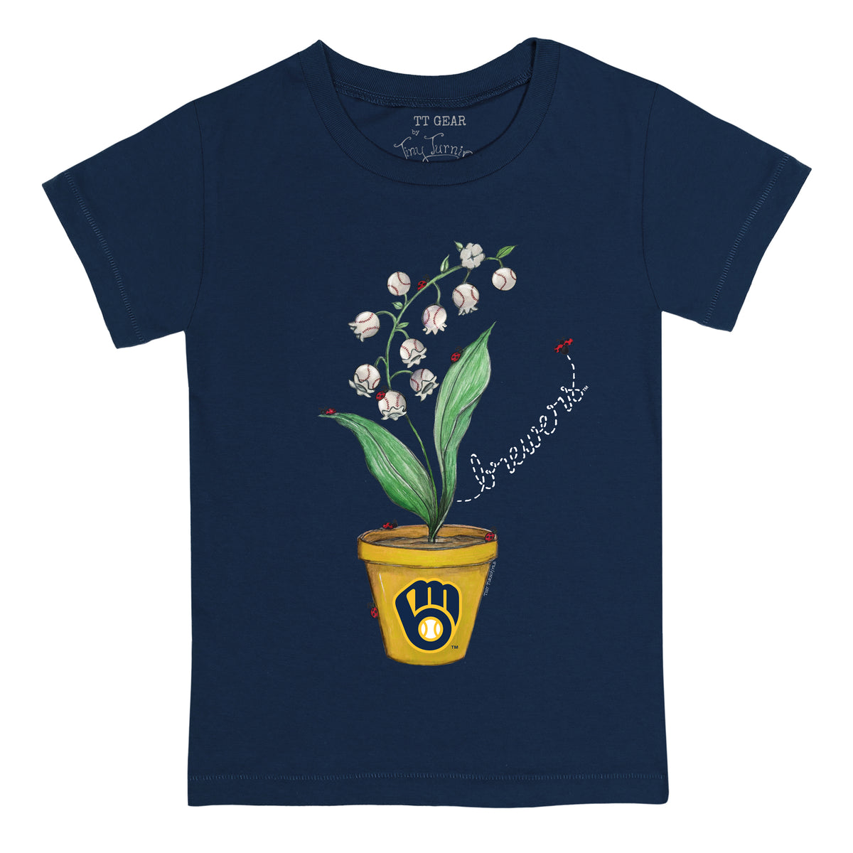 Milwaukee Brewers Ladybug Tee Shirt