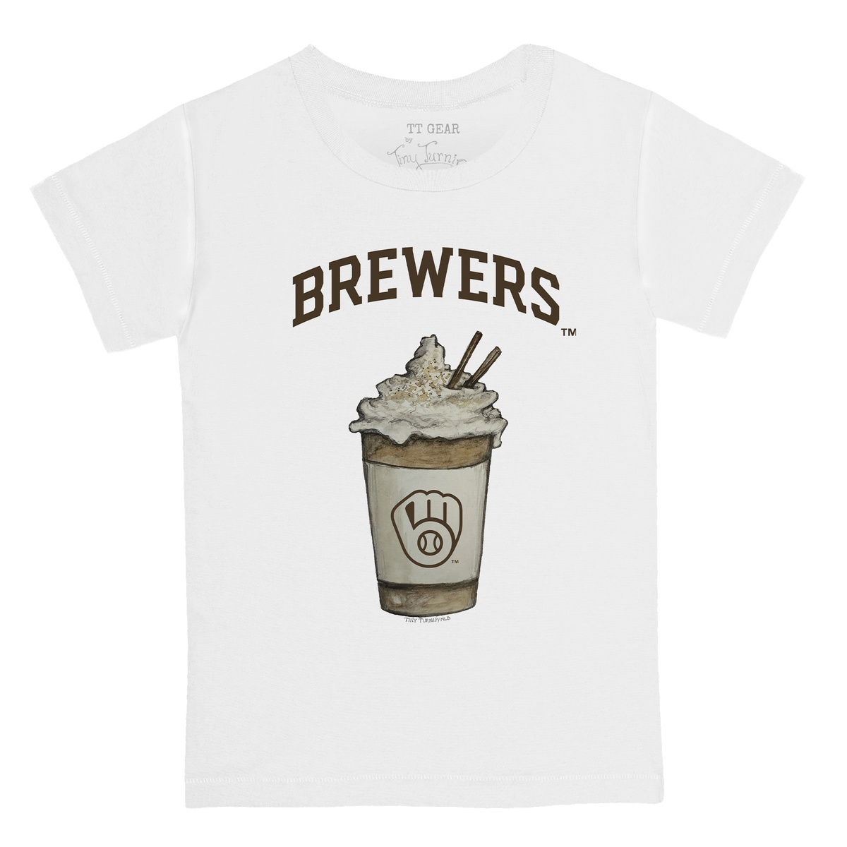 Milwaukee Brewers Latte Kid's Tee Shirt