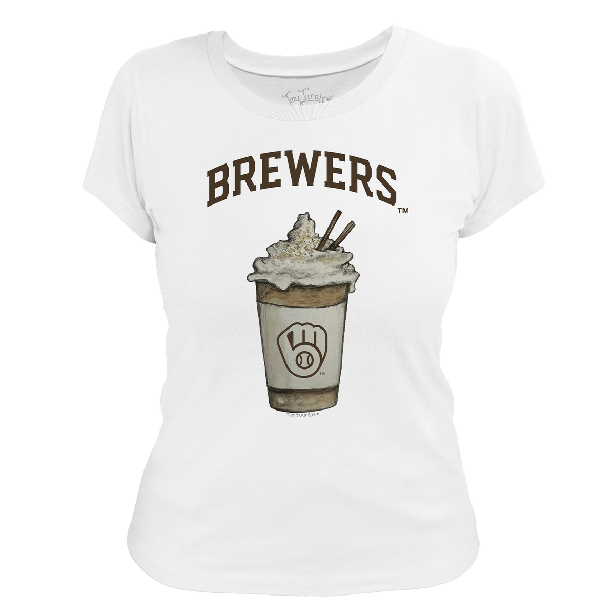Milwaukee Brewers Latte Women's Tee Shirt