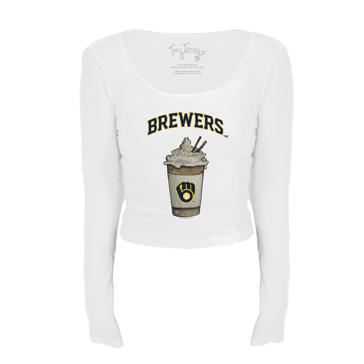 Milwaukee Brewers Latte Women's Lucy Long Sleeve