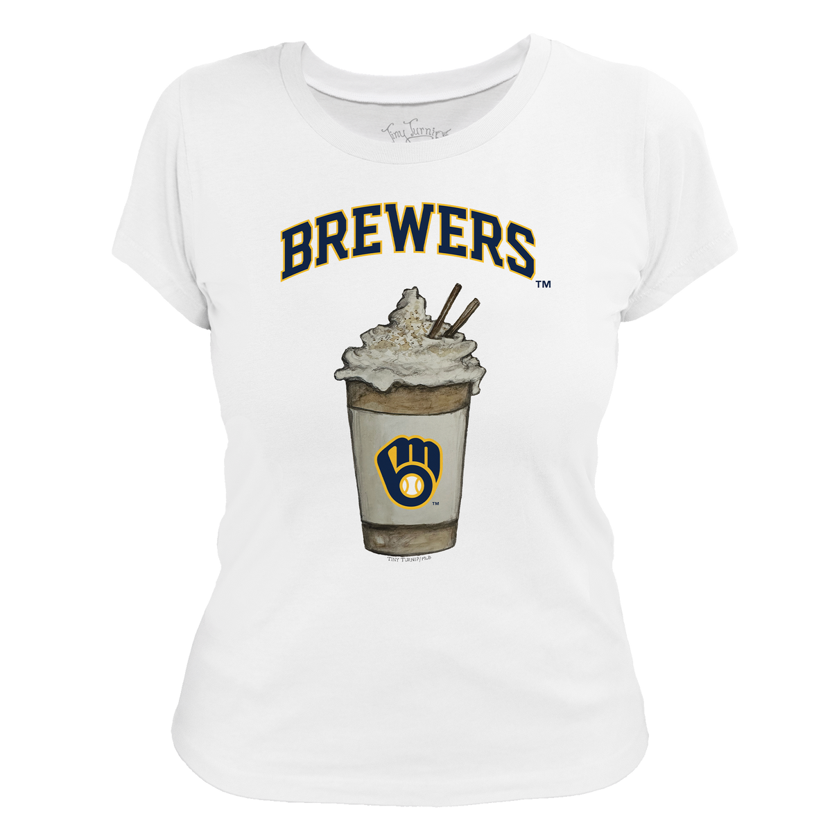 Milwaukee Brewers Latte Women's Tee Shirt