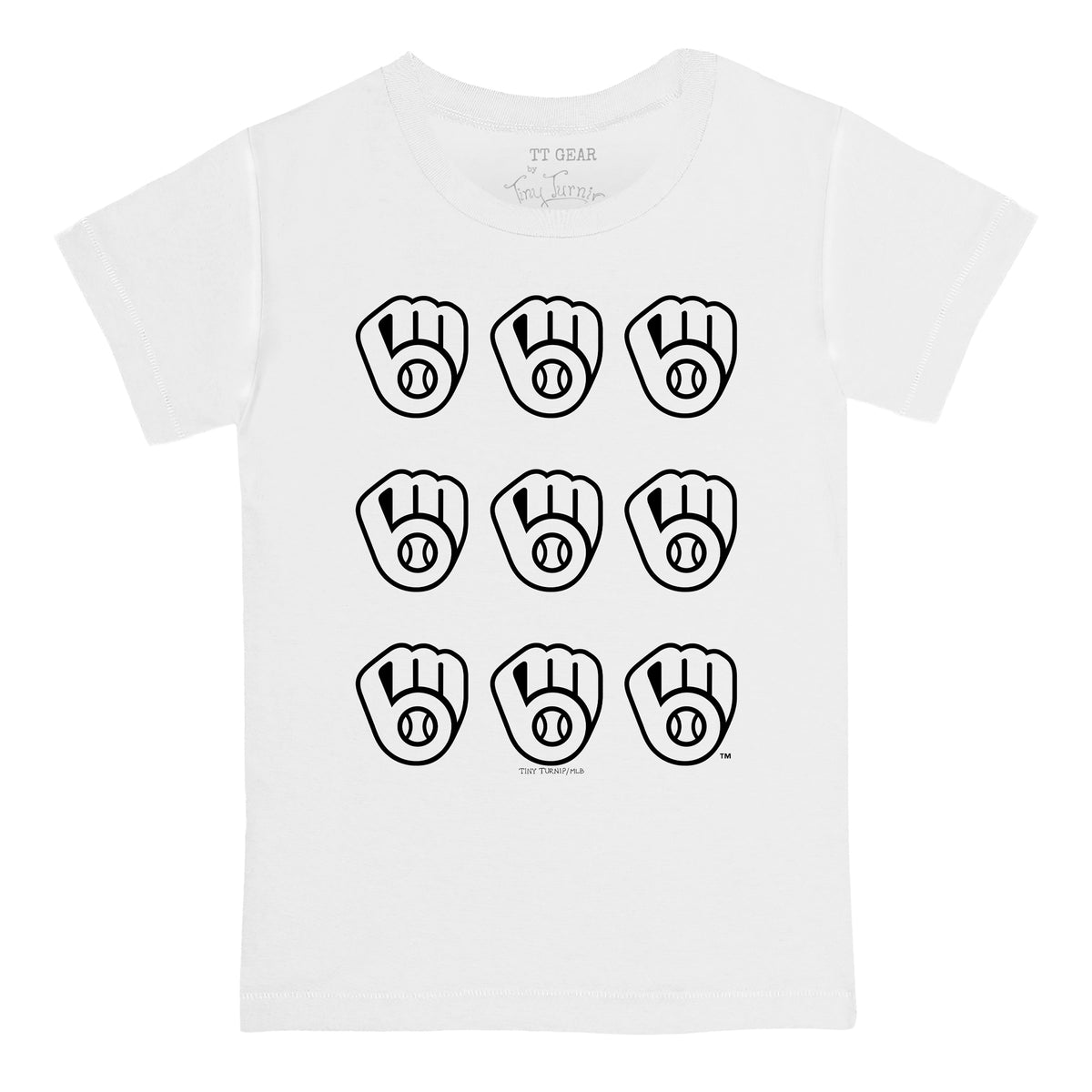 Milwaukee Brewers Logo Grid Tee Shirt