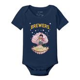 Milwaukee Brewers Mermaid Short Sleeve Snapper