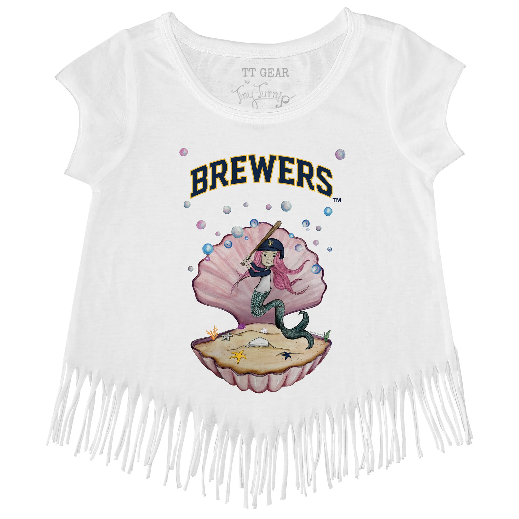 Milwaukee Brewers Mermaid Fringe Tee