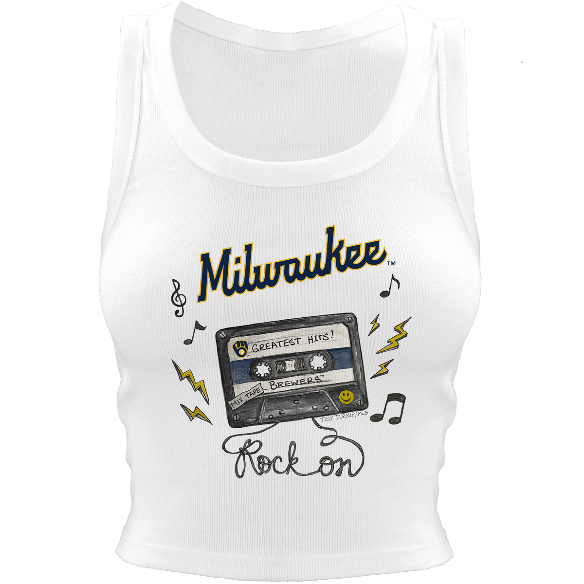 Milwaukee Brewers Mixtape Crop Tank