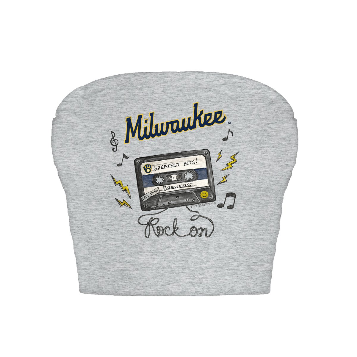 Milwaukee Brewers Mixtape Crop Tube Top
