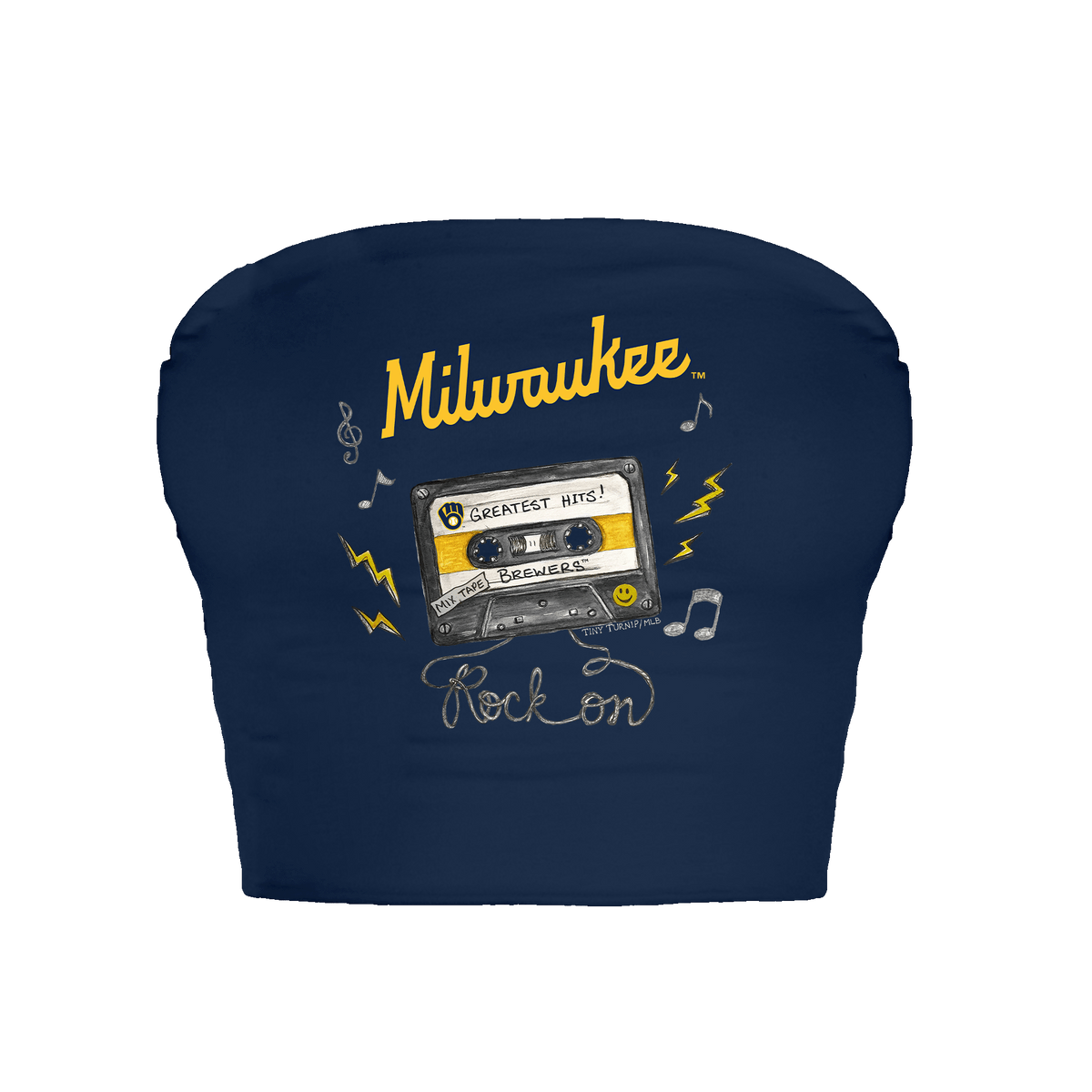 Milwaukee Brewers Mixtape Crop Tube Top
