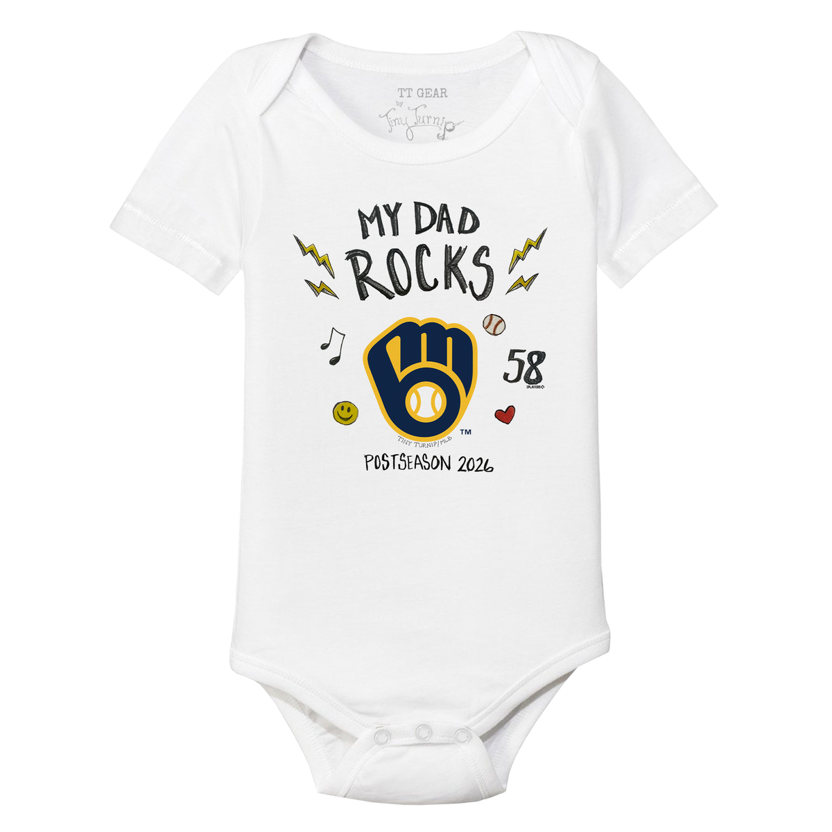 VIP Milwaukee Brewers Postseason '26 Short Sleeve Snapper - Tiny Turnip