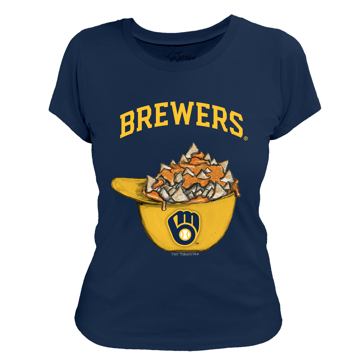 Milwaukee Brewers Nacho Helmet Tee Shirt