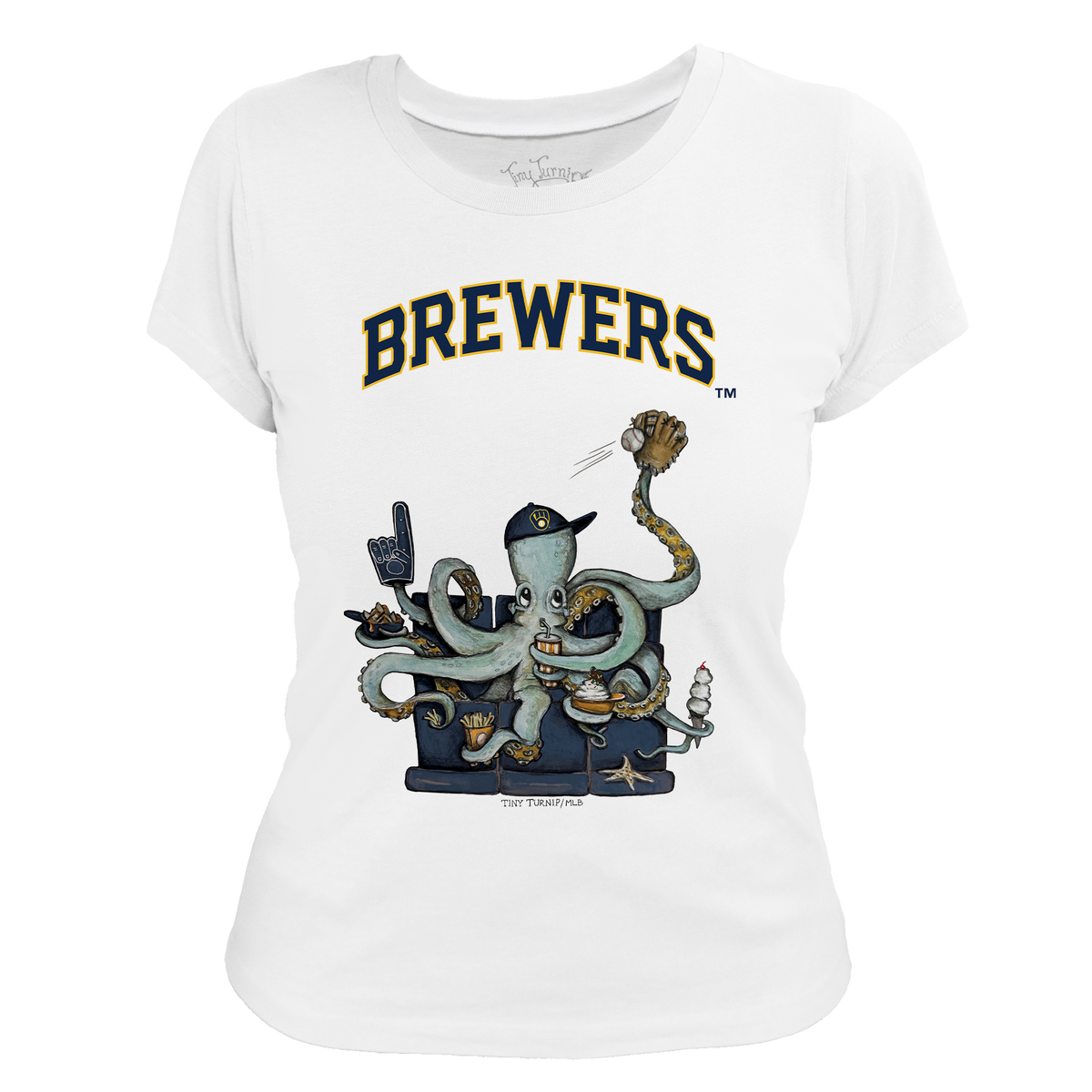 Milwaukee Brewers Octopus Tee Shirt