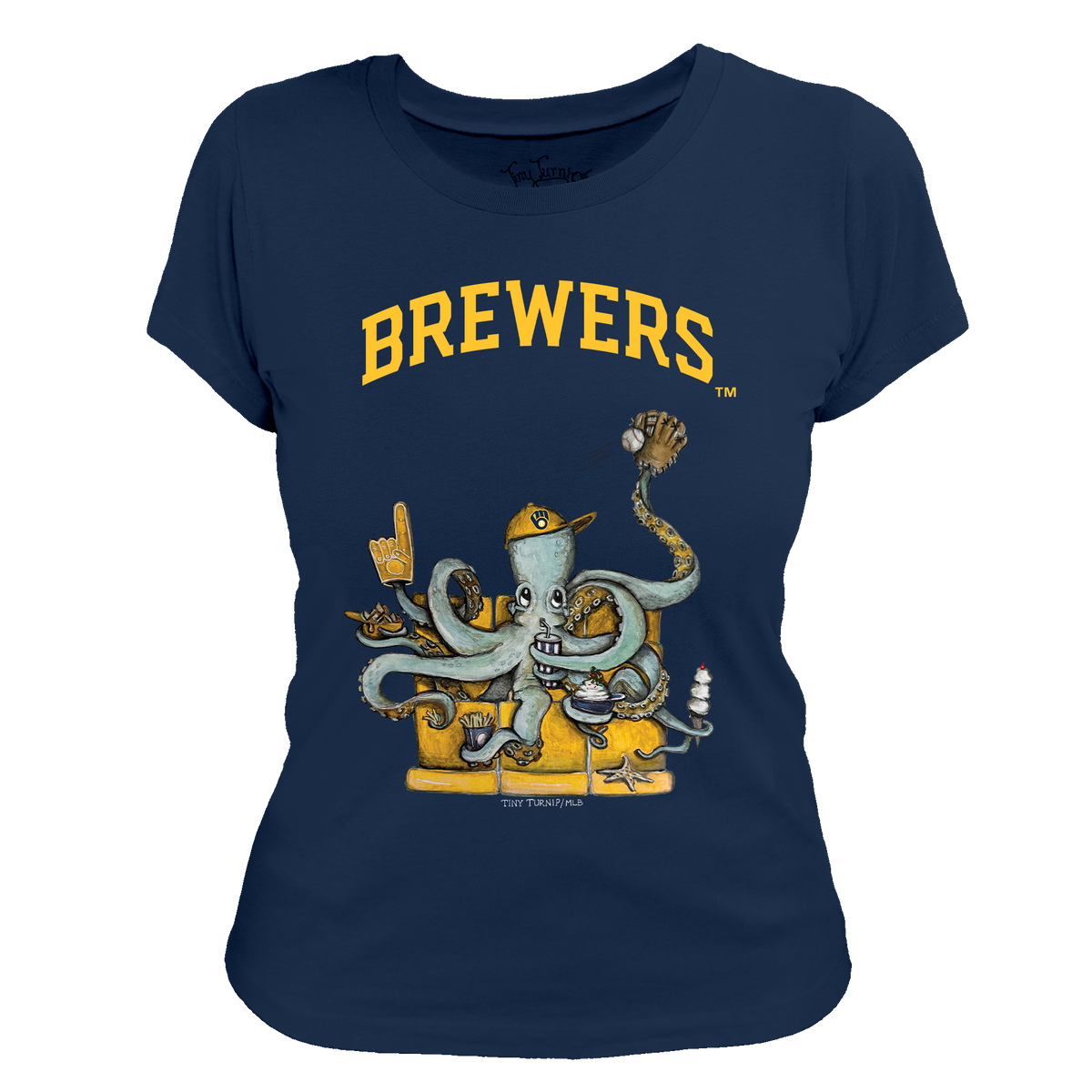 Milwaukee Brewers Octopus Tee Shirt