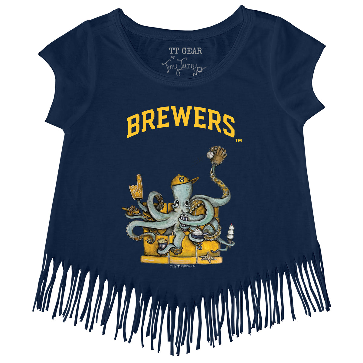 Milwaukee Brewers Octopus Fringe Tee