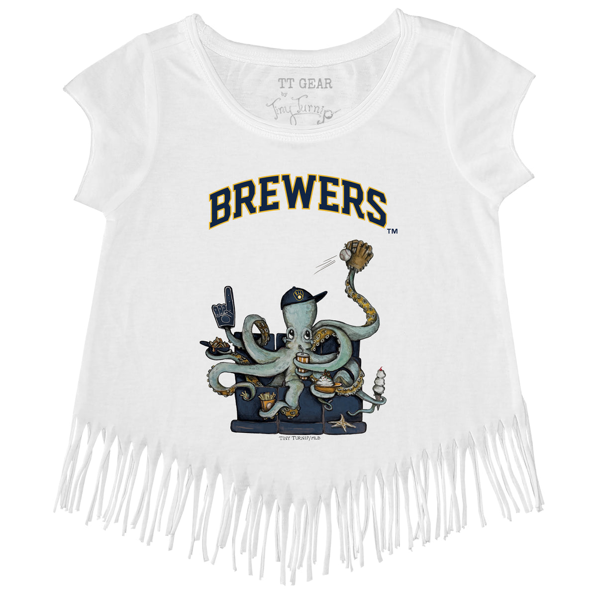 Milwaukee Brewers Octopus Fringe Tee