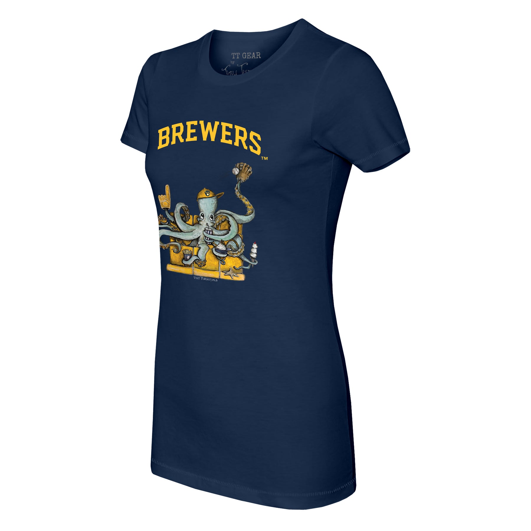Milwaukee Brewers Octopus Tee Shirt