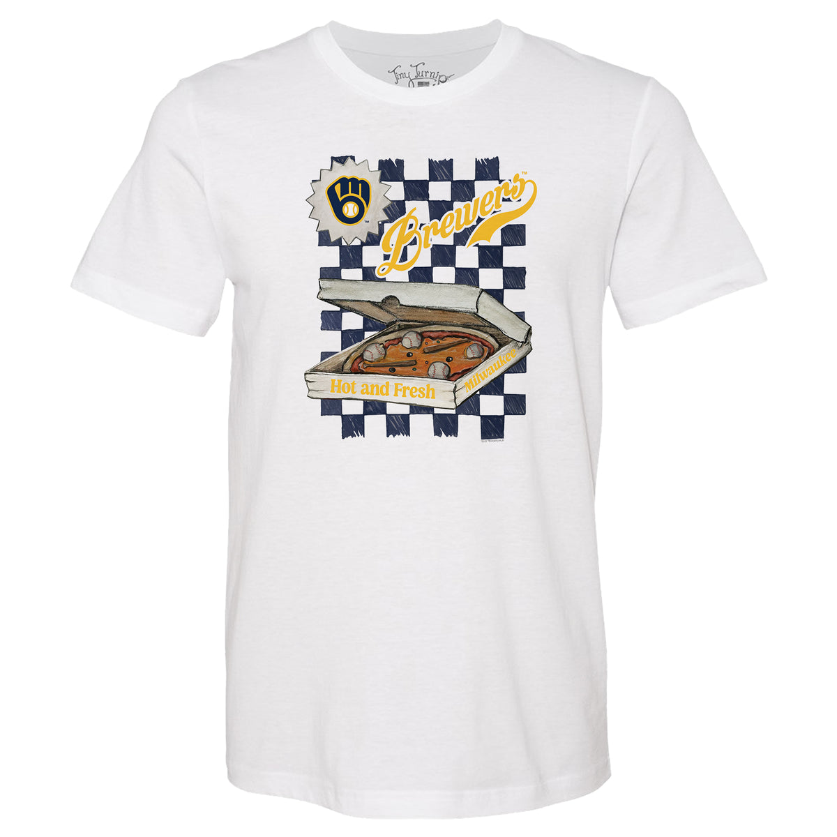 Milwaukee Brewers Pizza Tee Shirt