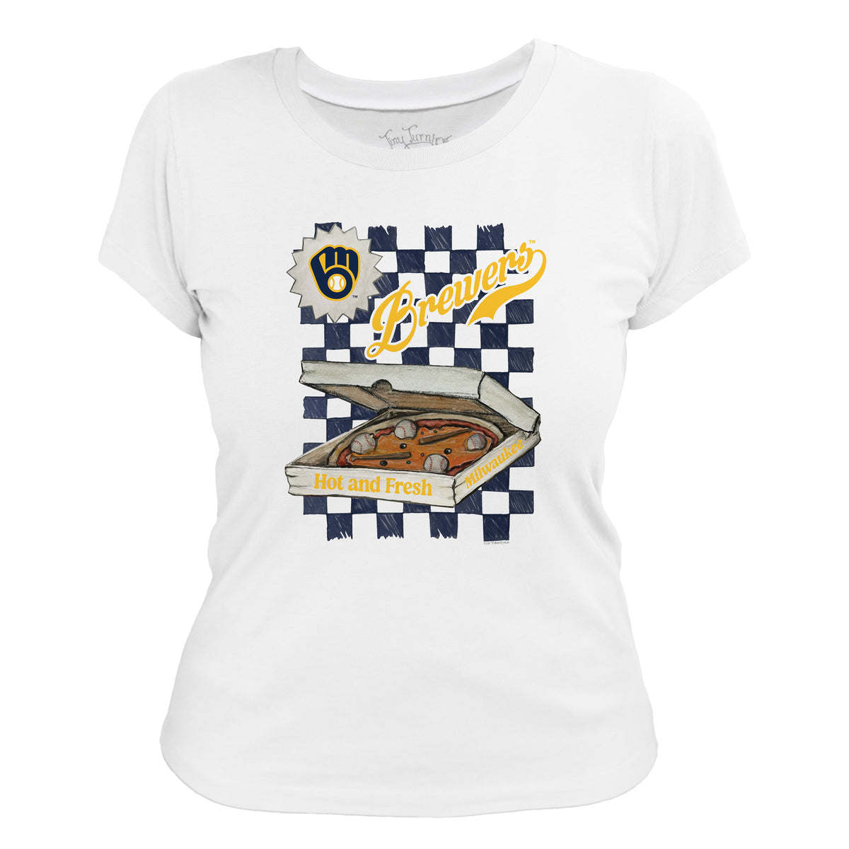 Milwaukee Brewers Pizza Tee Shirt