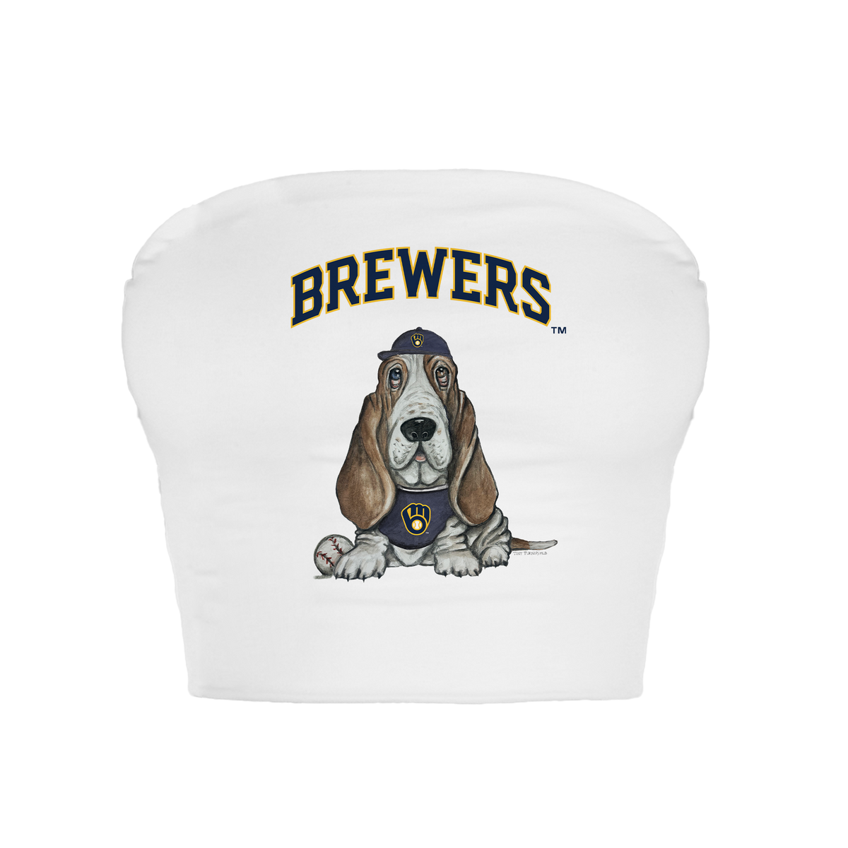 Milwaukee Brewers Puddy Crop Tube Top