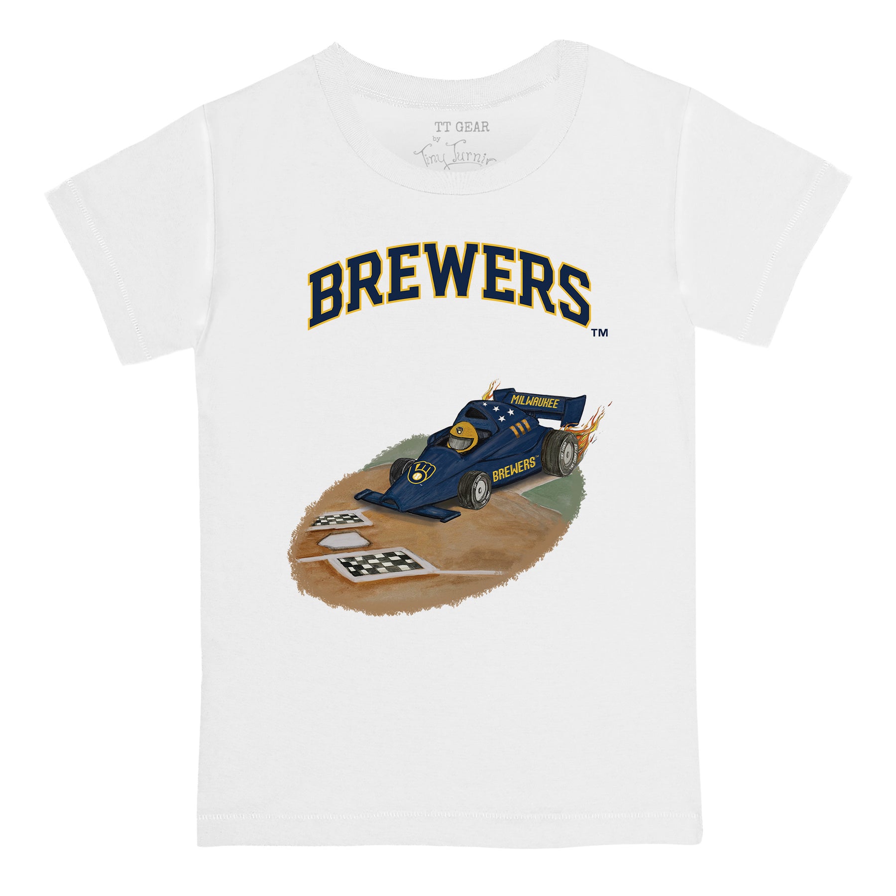 Milwaukee Brewers Race Car Tee Shirt