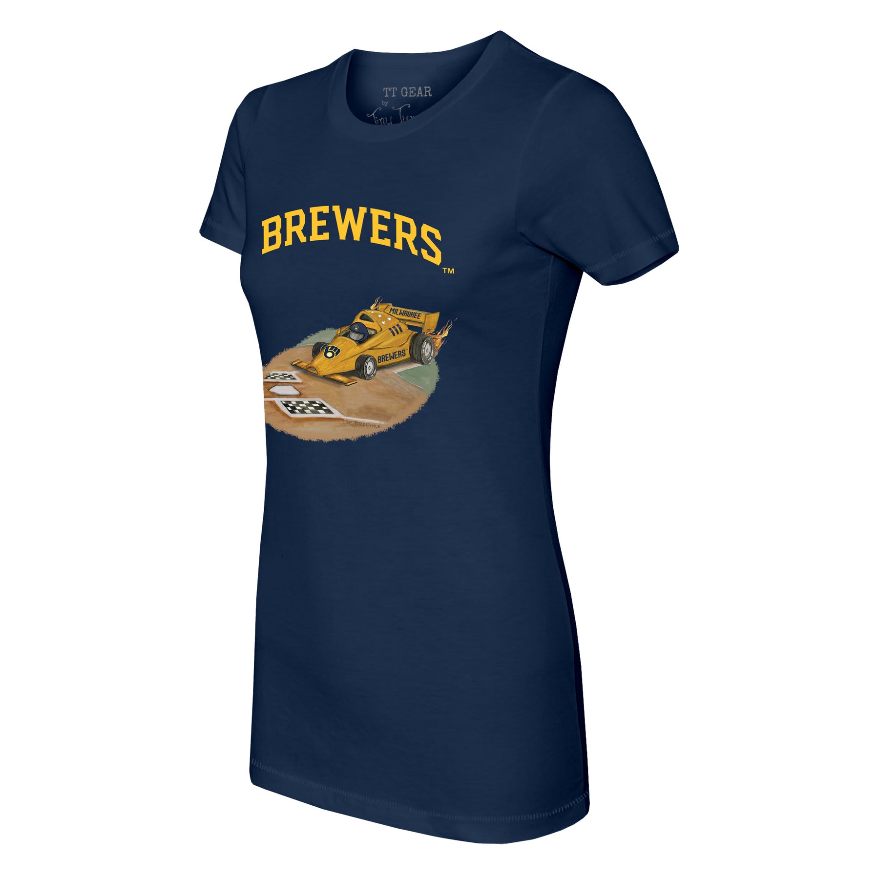 Milwaukee Brewers Race Car Tee Shirt