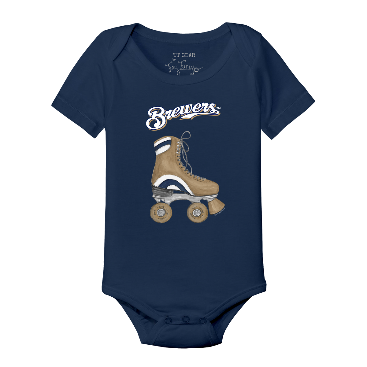 Milwaukee Brewers Retro Skate Short Sleeve Snapper