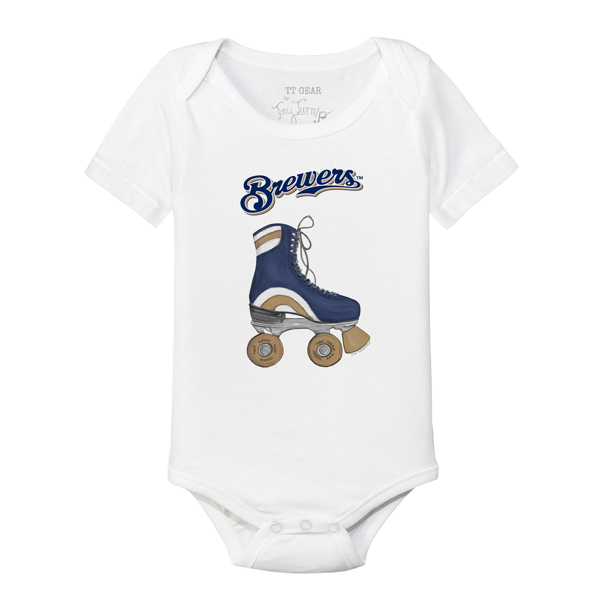 Milwaukee Brewers Retro Skate Short Sleeve Snapper