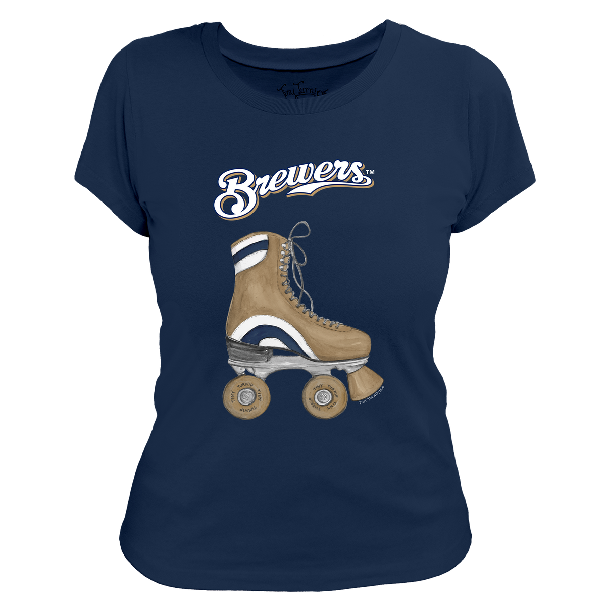 Milwaukee Brewers Retro Skate Women's Tee Shirt