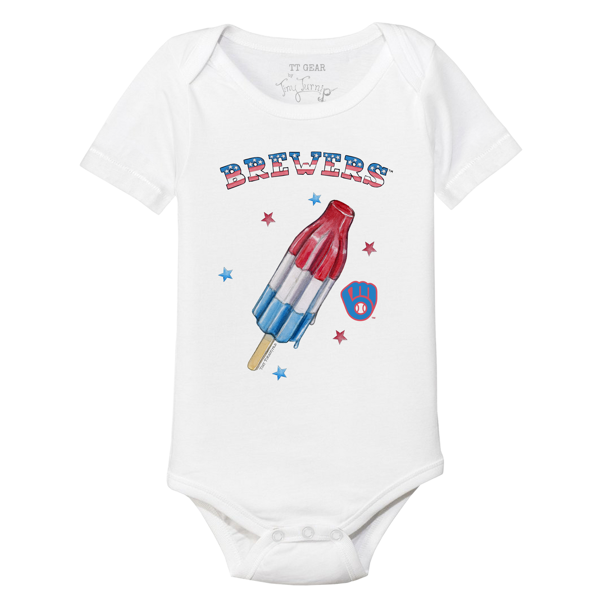 Milwaukee Brewers Rocket Pop Short Sleeve Snapper