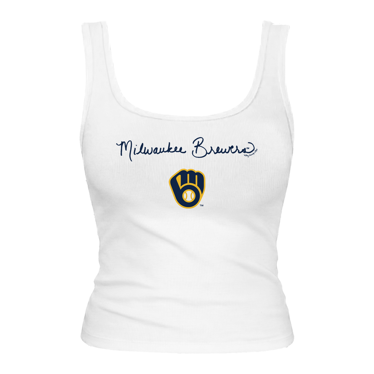 Milwaukee Brewers Logo Script Emmy Tank