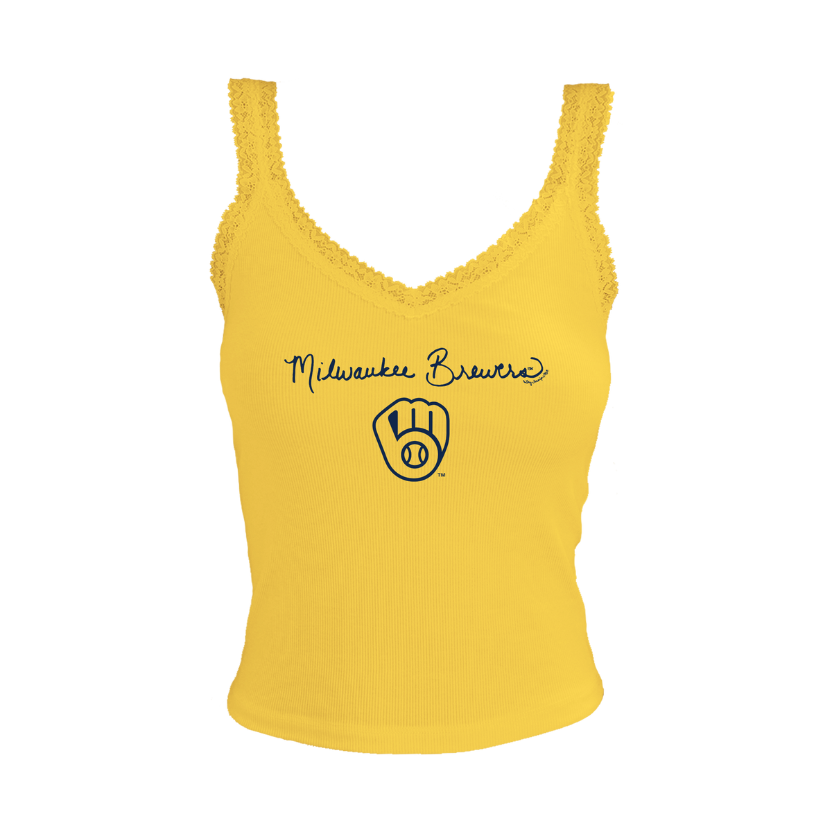 Milwaukee Brewers Script Lace Tank