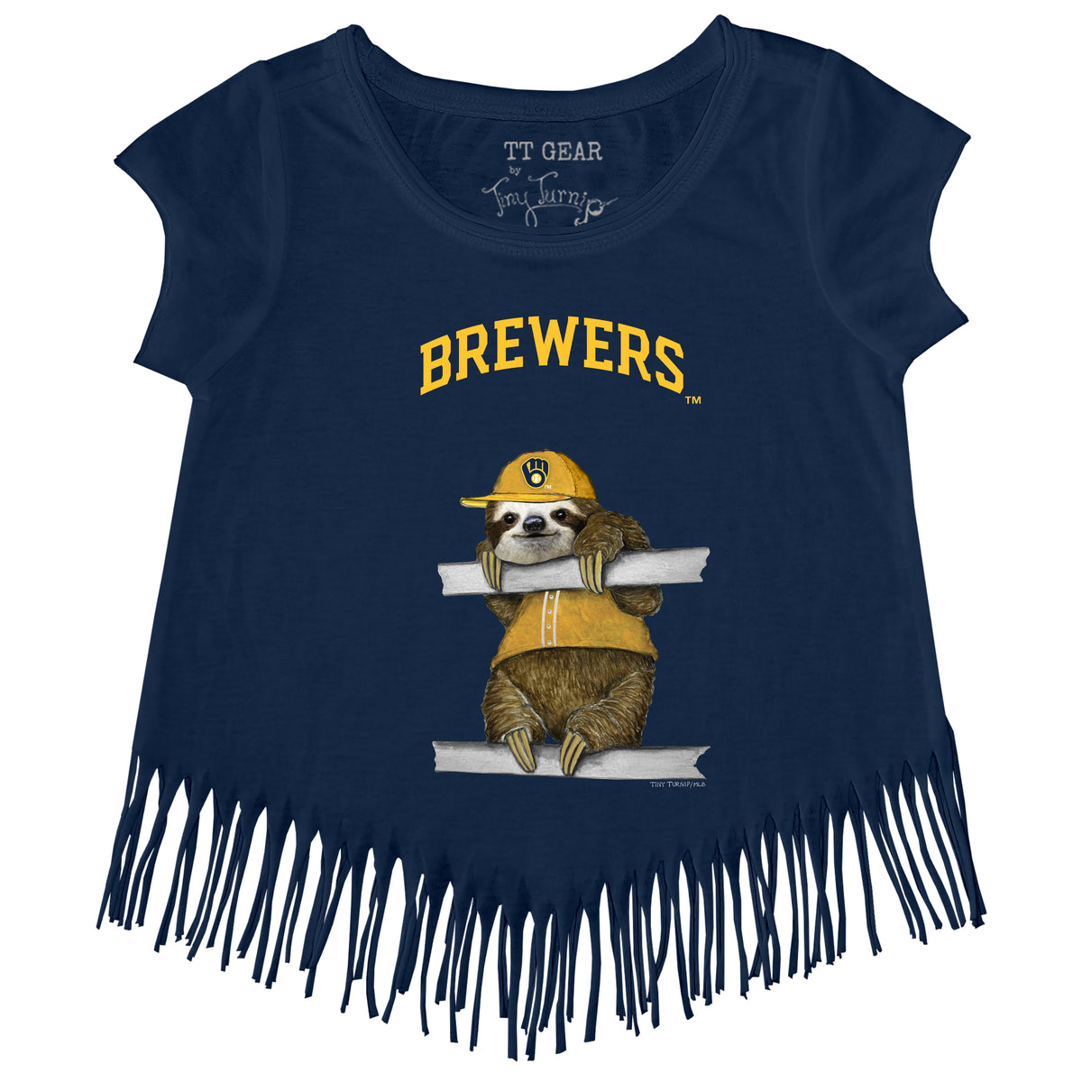 Milwaukee Brewers Sloth Fringe Tee