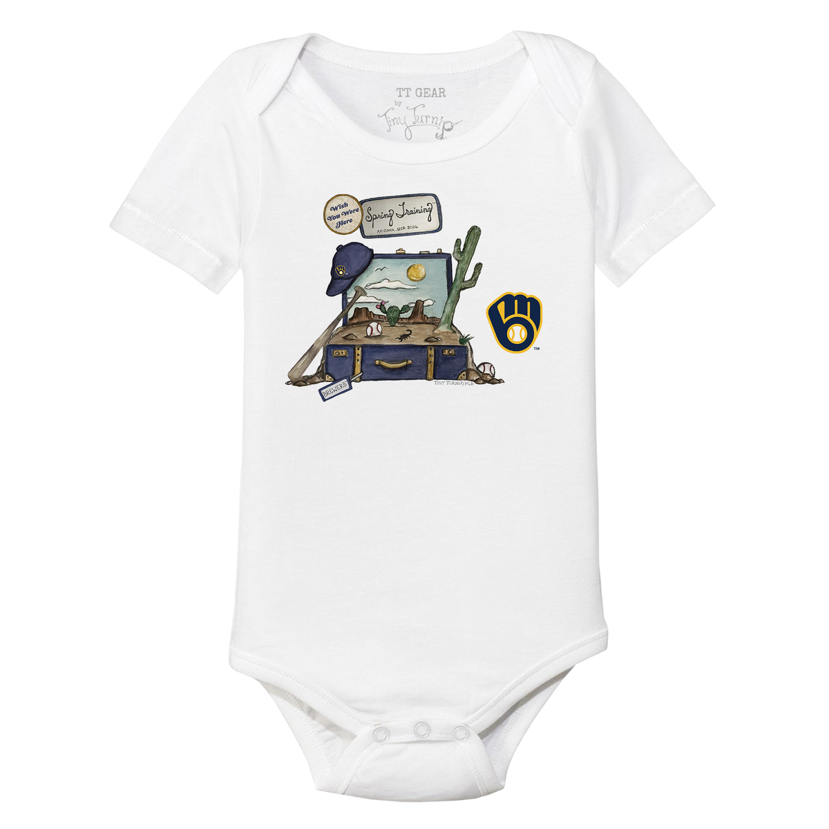 Milwaukee Brewers Spring Training 2026 Short Sleeve Snapper - Tiny Turnip