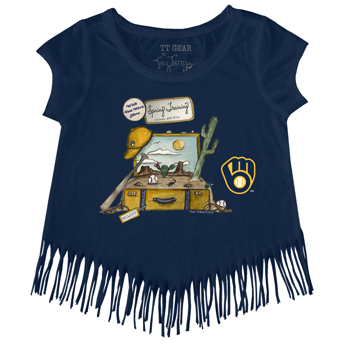 Milwaukee Brewers Spring Training 2026 Fringe Tee - Tiny Turnip