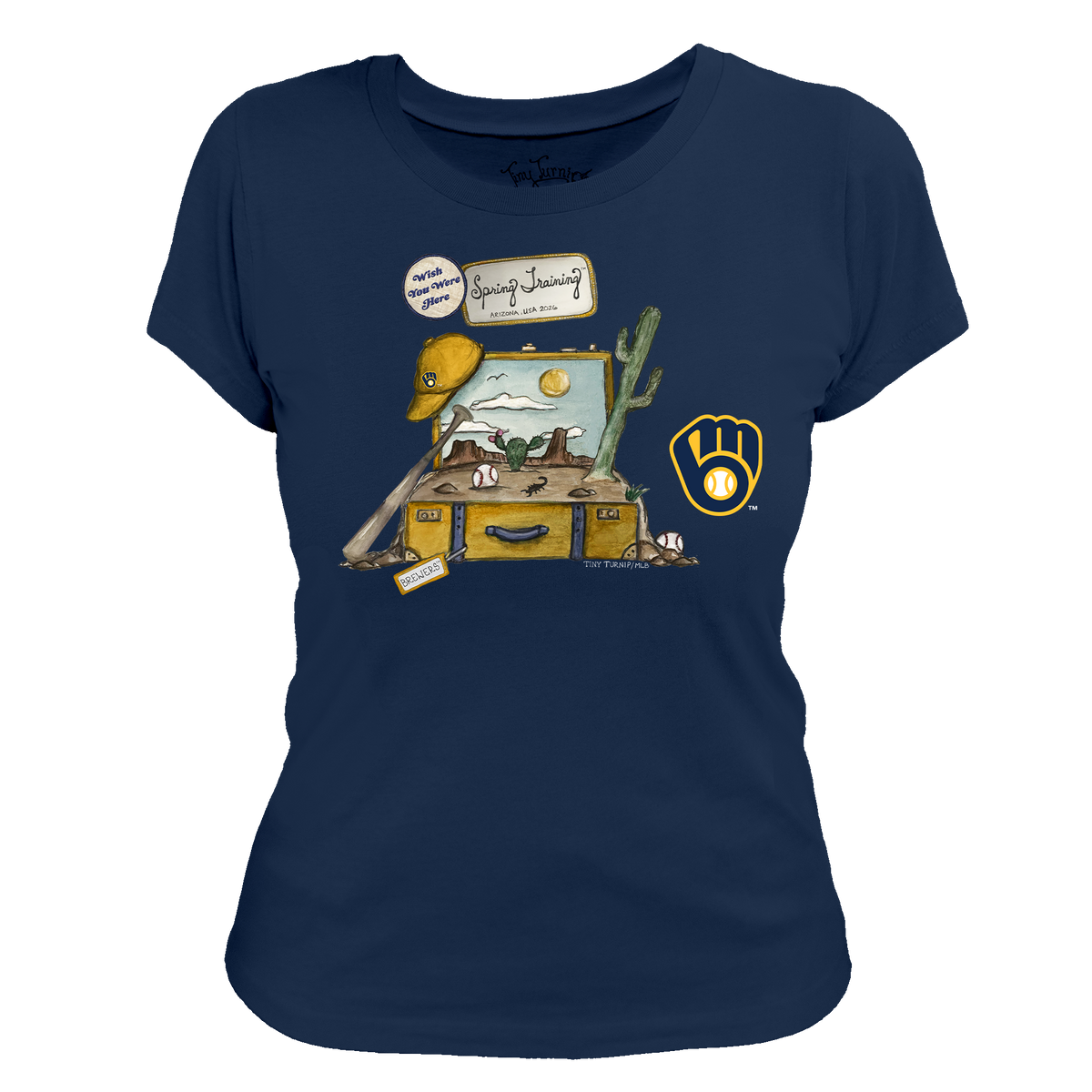 Milwaukee Brewers Spring Training 2026 Women's Tee Shirt - Tiny Turnip