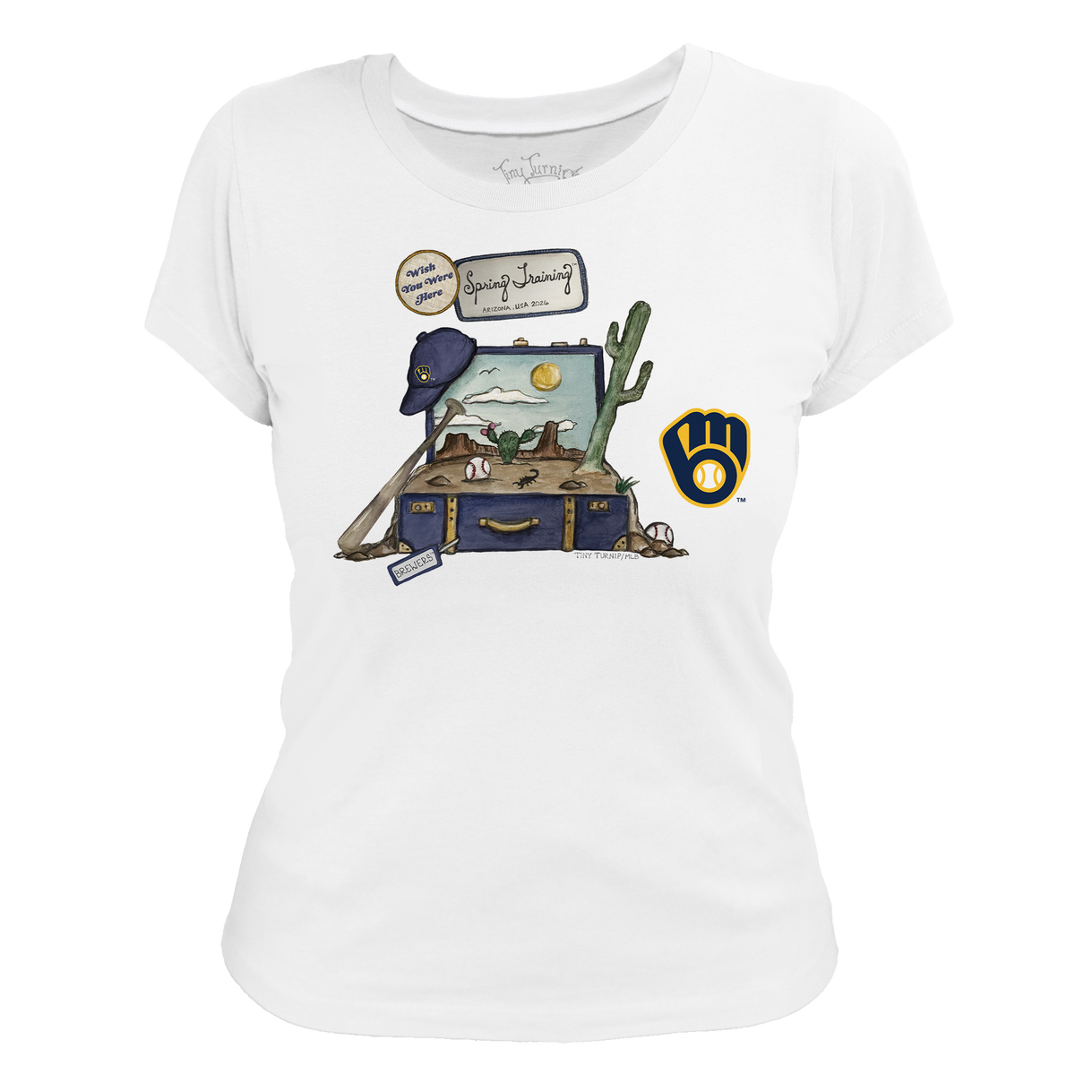 Milwaukee Brewers Spring Training 2026 Women's Tee Shirt - Tiny Turnip