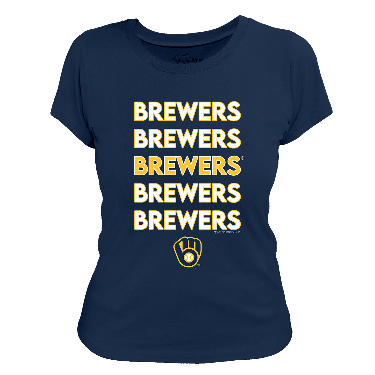 Milwaukee Brewers Stacked Tee Shirt