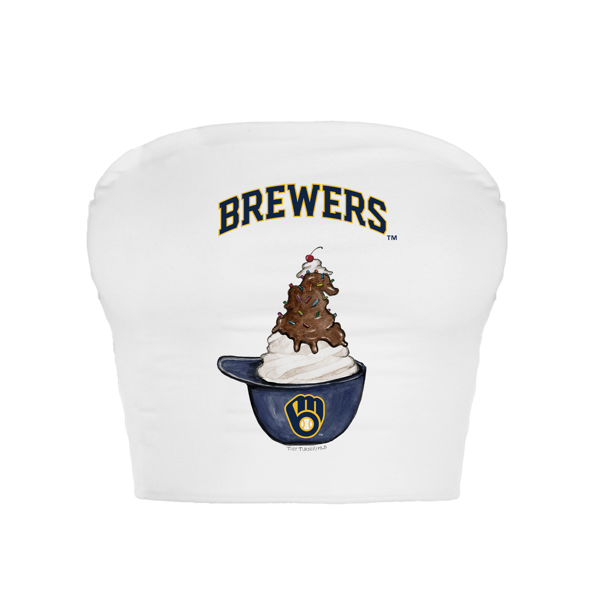 Milwaukee Brewers Sundae Helmet Crop Tube Top
