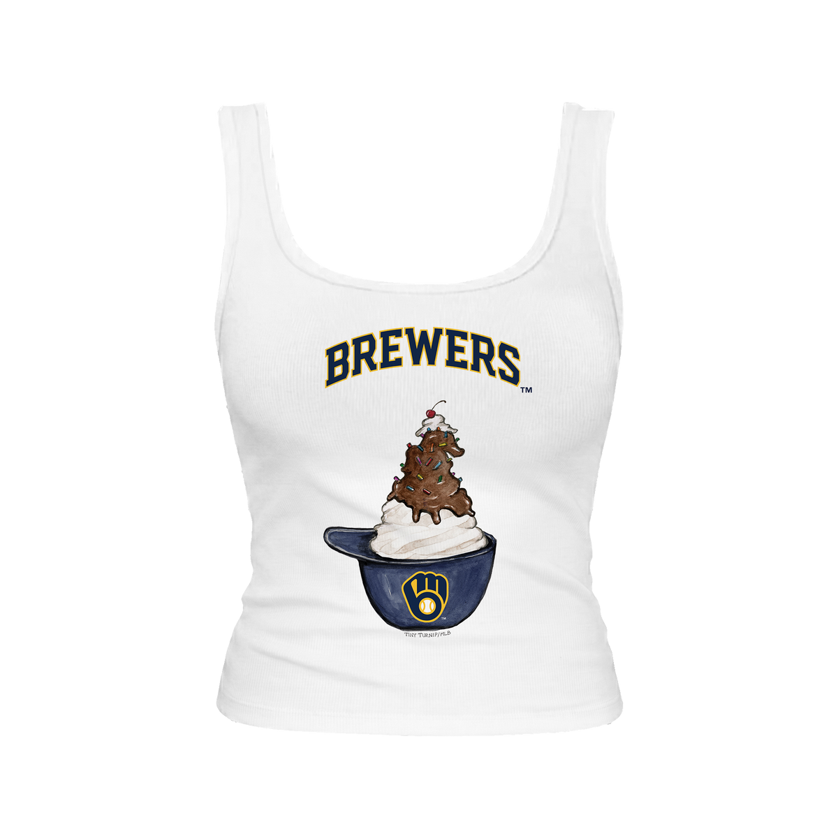 Milwaukee Brewers Sundae Helmet Emmy Tank
