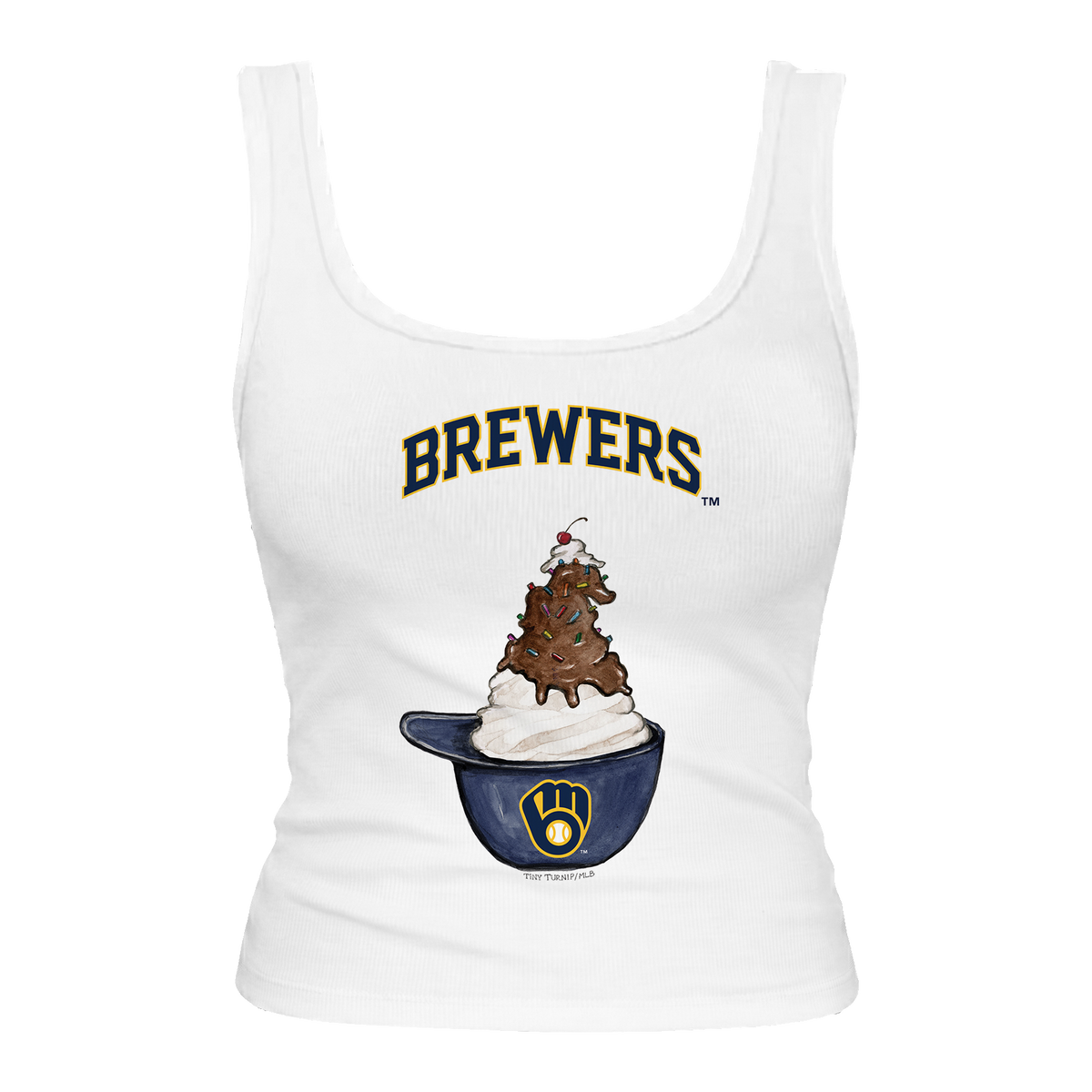 Milwaukee Brewers Sundae Helmet Emmy Tank
