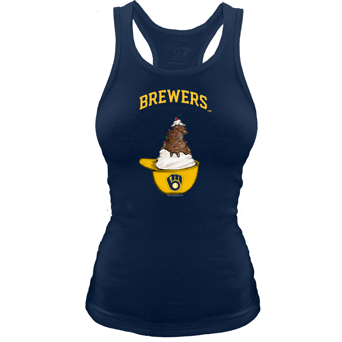 Milwaukee Brewers Sundae Helmet Classic Tank - Tiny Turnip