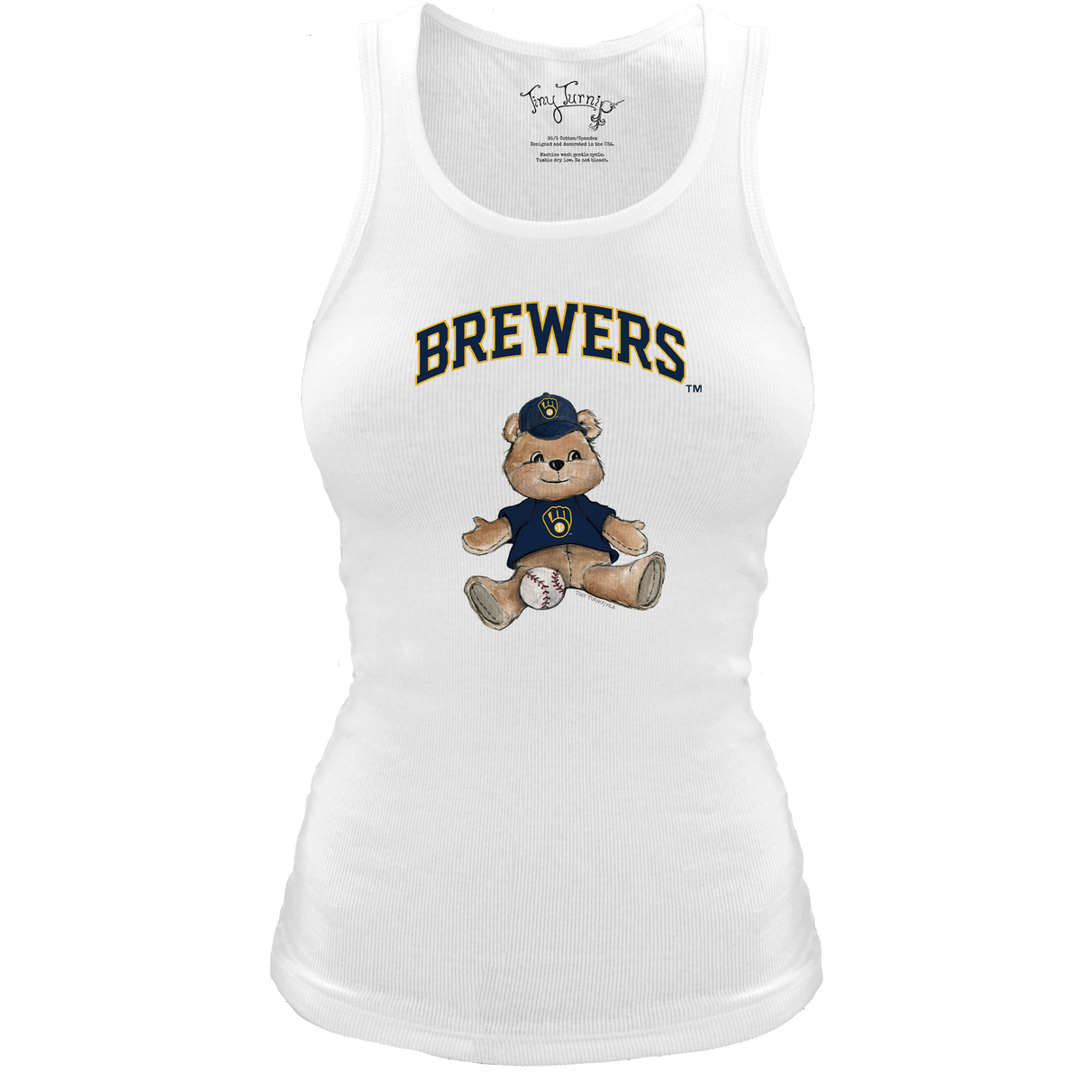 Milwaukee Brewers Teddy Classic Tank - Tiny Turnip